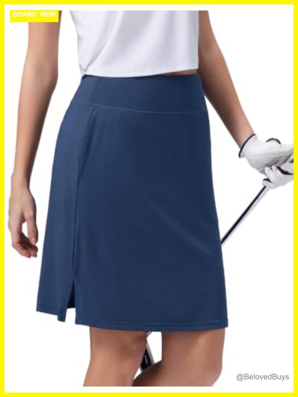Women's Knee Length Golf Skorts High Waisted with Pockets UPF